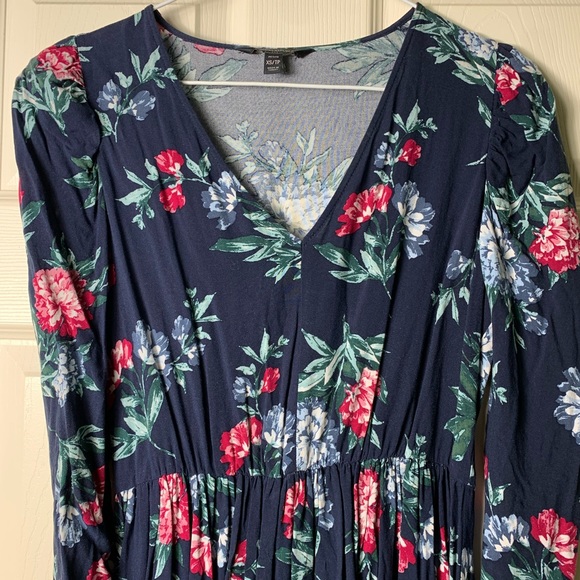 Banana Republic | Puff Sleeve Floral Midi Dress - XS Petite - Picture 3 of 7